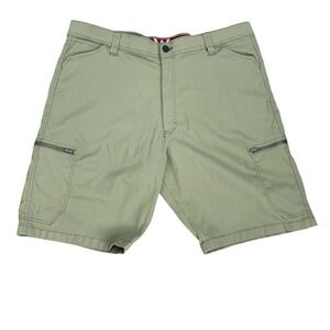 Wrangler Cargo Shorts Mens 40 Sage Green Stretch Nylon Outdoor Utility hiking